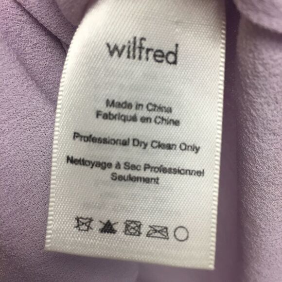 ARITZIA Wilfred Faux Wrap Sleeveless Blouse Lilac Purple XS - Picture 9 of 10